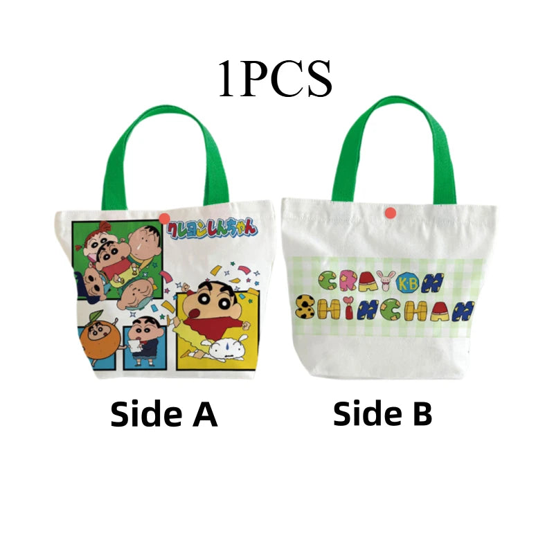 Crayon Shin-chan Canvas Bag New Creative Cartoon and Cute Fashionable Personalized High-Value Portable Large-Capacity Tote Bag