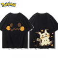 Men's New Pokémon Mimikyu Front and Rear Printed T-shirt Men's and Women's Summer New  Loose Casual Versatile Short-sleeved Top