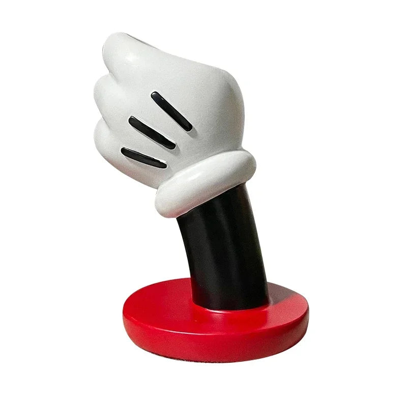 1pc Disney Mickey Hand Model Pen Container Vase Cute Cartoon Creative Home Ornament Student Stationery Office Desk Decor Gifts