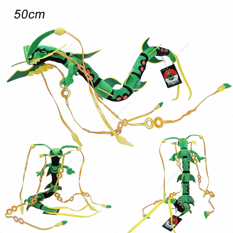 Mega Rayquaza Plush Toy Pokemon Shiny Dragonair Rayquaza Gyarados Peluche Anime Cartoon Stuffed Doll Halloween Xmas Gifts