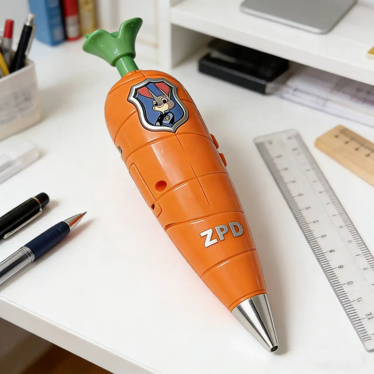 Disney Zootopia 2 Judy Hopps Carrot pen Voice Pen 60 Seconds Recording function Creative Cartoon Ballpoint Pen 2 in 1 fan Gifts