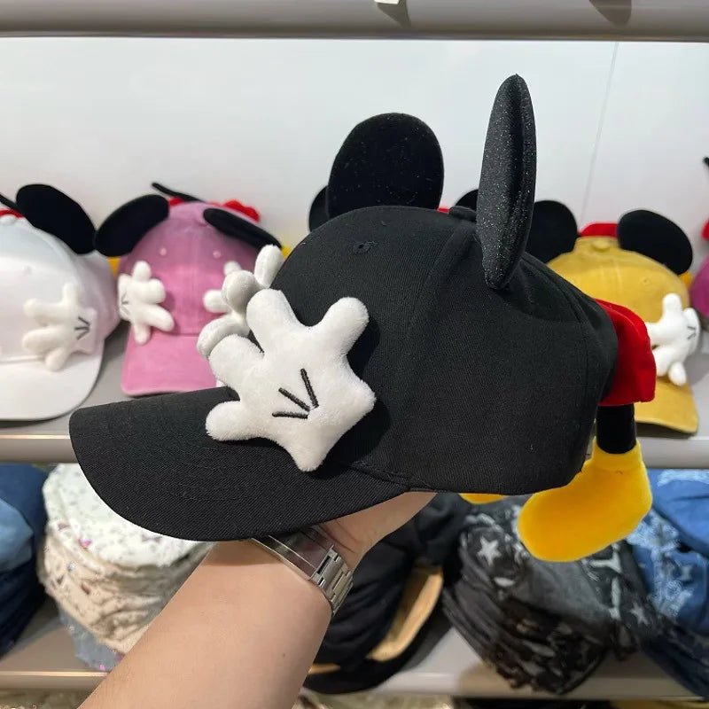 Girls Cute Cartoon Mouse Ears Baseball Cap Anime Duckbill Style Y2K Outdoor Fashion Sunscreen Sunshade Trendy Cap for Women