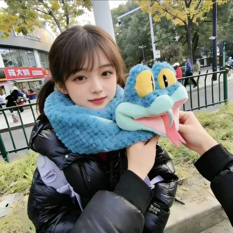 Gary Scarf Anime Winter Women Warm Blanket Wraps Cartoon Cute Outdoor Thick Soft Scarves Stole Kids Shawl Wrap