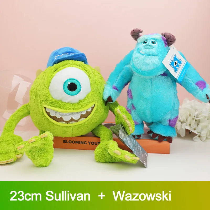 Fluffy Kawaii Sulley Mike Wazowsky Monsters University Stuffed Plush Animals Toy Sets Cute Pixar Doll For Boy Girl Birthday Gift