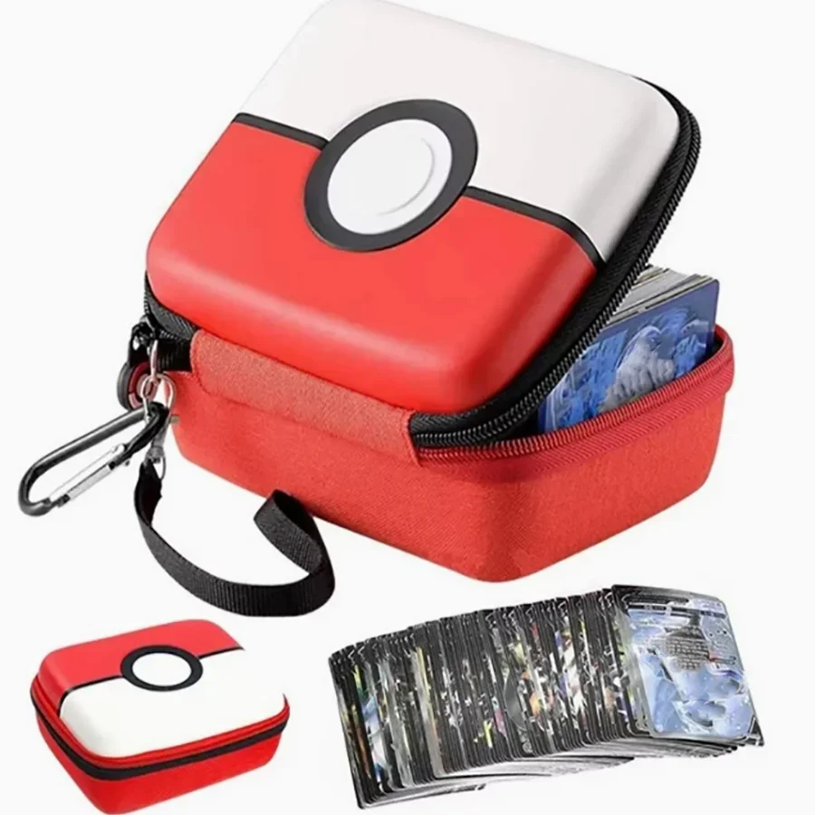 400Pcs Pokemon Game Cards Capacity Cards Holder Album Hard Case Card Holder Book Earphone Storage Box Christmas Gifts