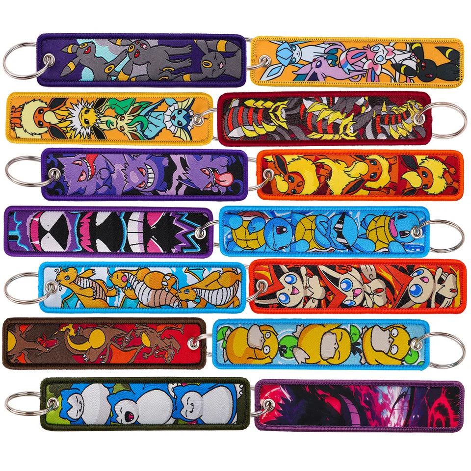 1 PCS Anime Game Monster Key Chain for Motorcycles Key Fobs Holder Men Women Key Tags Key Ring Jewelry Accessories Toys Gifts