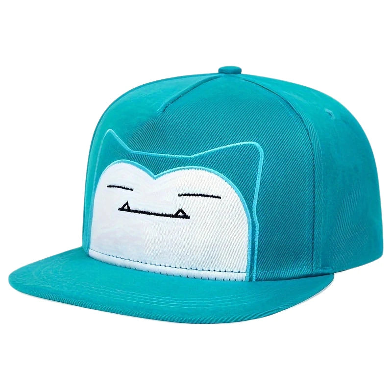 New Pokemon Squirtle Pikachu Bulbasaur Charmander‌ Embroidery Baseball Cap Cute Anime Snorlax Mew Anime Adjustable Sun Hat Gifts