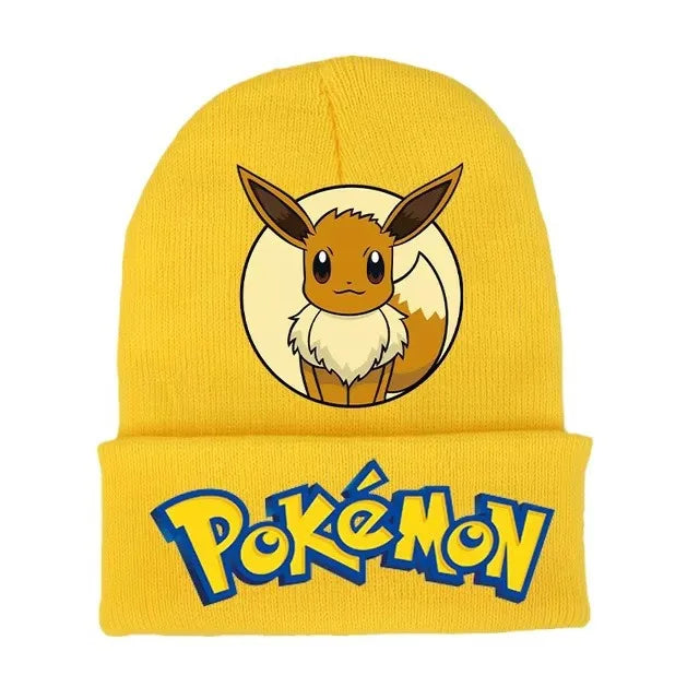 Pokemon Cute Pikachu Kids Knitted Hats Beanies Cartoon Anime Print Caps Heat Comfortable Casual Hat Birthday Gifts