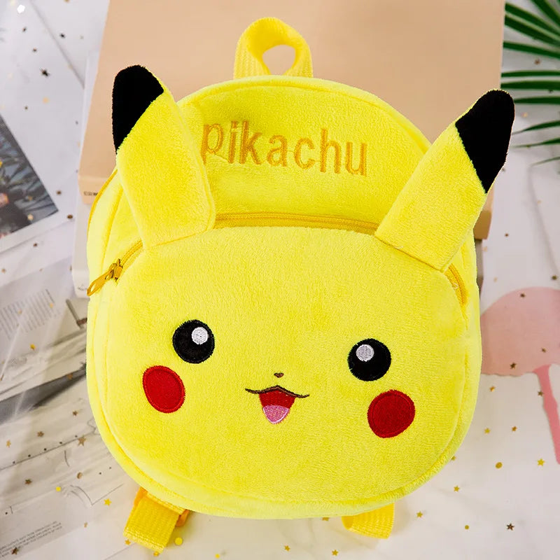 Pokemon Anime Cute Pikachu Plush Crossbody Bag Backpack Student School Supplies Creative Funny Kids Birthday Gifts