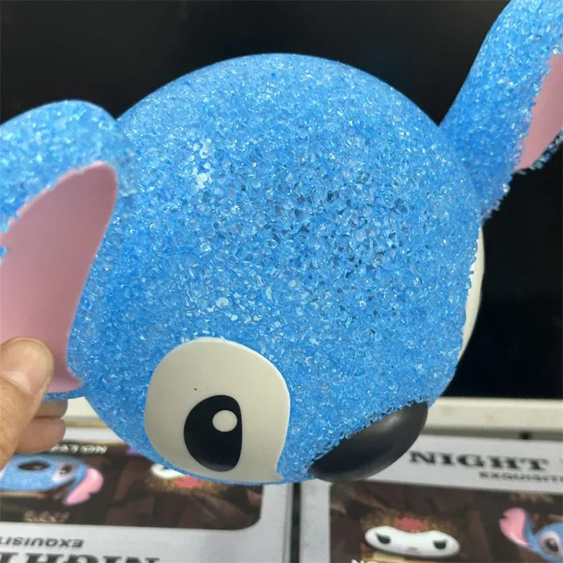 Hot Lilo & Stitch Particle Projection Night Light Cartoon Lilo And Stitch 3D Doll Reading Lamp Creative Desk Lamp Toys Gifts