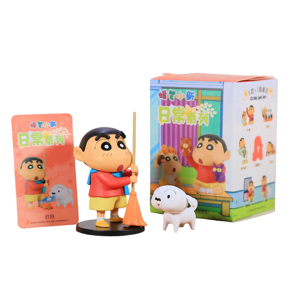 Crayon Shin-chan Daily Series Anime Doll Blind box Anime Doll Action Figure Model Collection Toys Statue Desktop Ornament Gifts