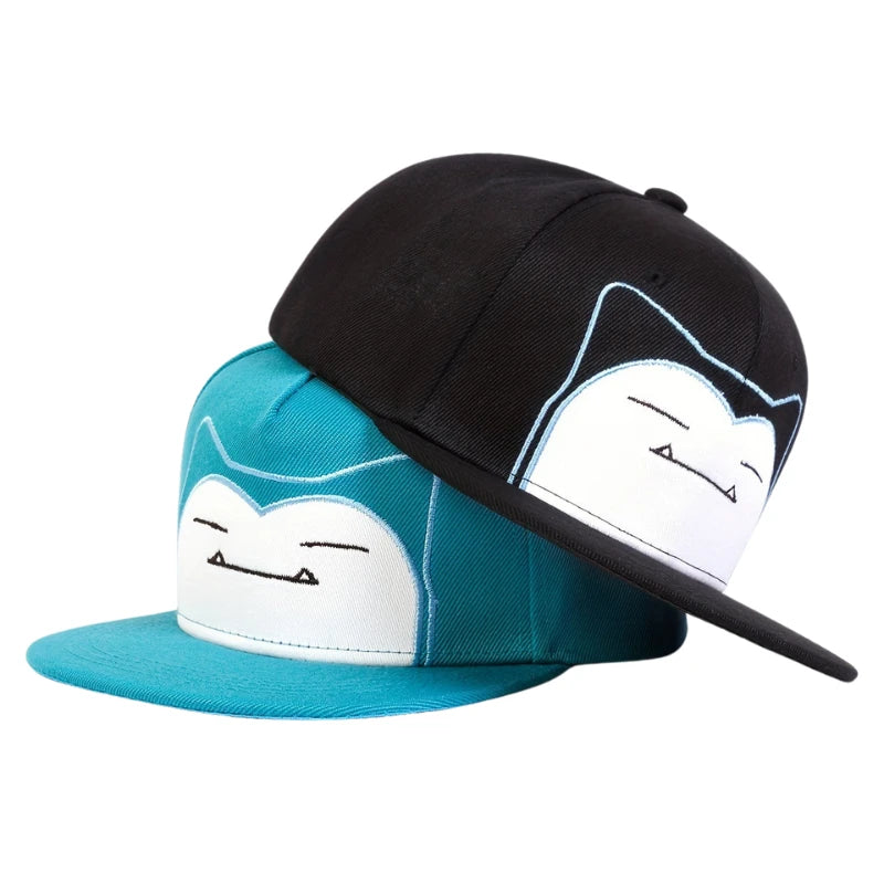 New Pokemon Squirtle Pikachu Bulbasaur Charmander‌ Embroidery Baseball Cap Cute Anime Snorlax Mew Anime Adjustable Sun Hat Gifts