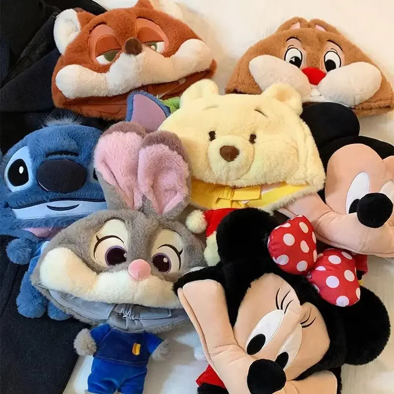 Anime Zootopia Judy Nick Plush Hat Winter Warmth X3D Doll Adjustable Hat Cartoon Peripheral Products Couple Trendy Toys Gifts