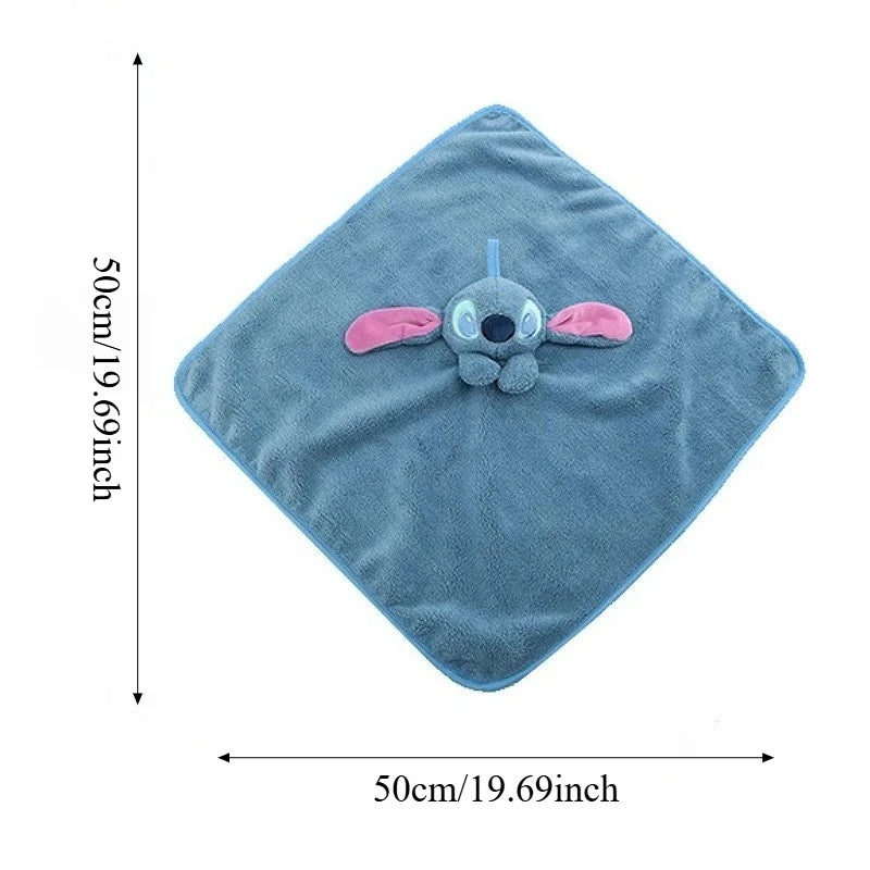 Lilo and Stitch Cartoon Hand Towel Anime Stitch Kitchen Towel Cute Hanging Towel Cloth Household Bathroom Handkerchief