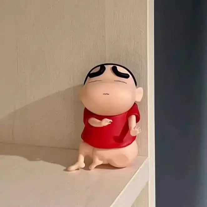 Anime Crayon Shin Chan Swollen Buttocks Figurine PVC Model Doll Desktop Decorations Fans Gift