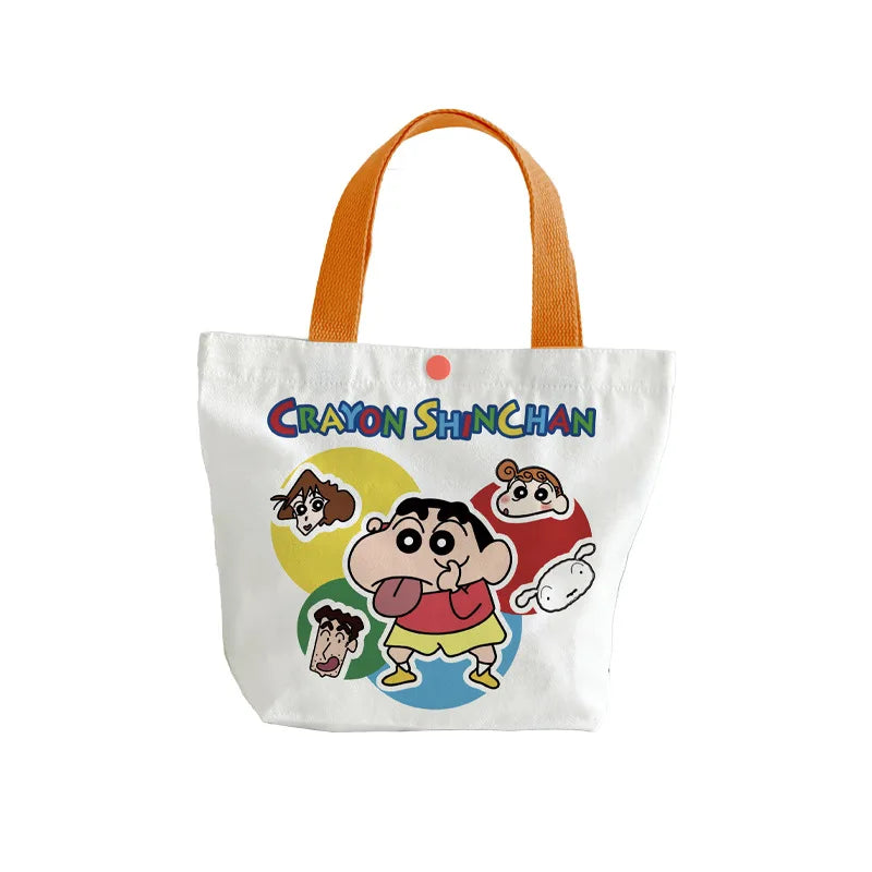 Crayon Shin-chan Canvas Bag New Creative Cartoon and Cute Fashionable Personalized High-Value Portable Large-Capacity Tote Bag