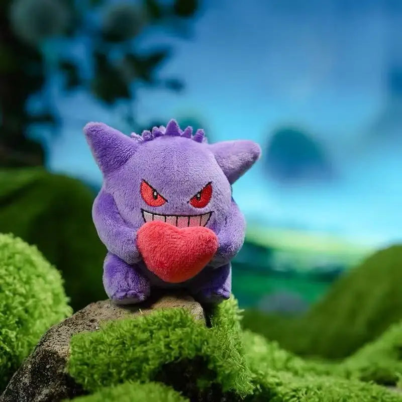 Gengar Keychain Plush Toy Pokemon Pendant Stuffed Soft Stuffed Doll Wonderful Gifts Kawaii Cute Cartoon Toys for Xmas Gifts