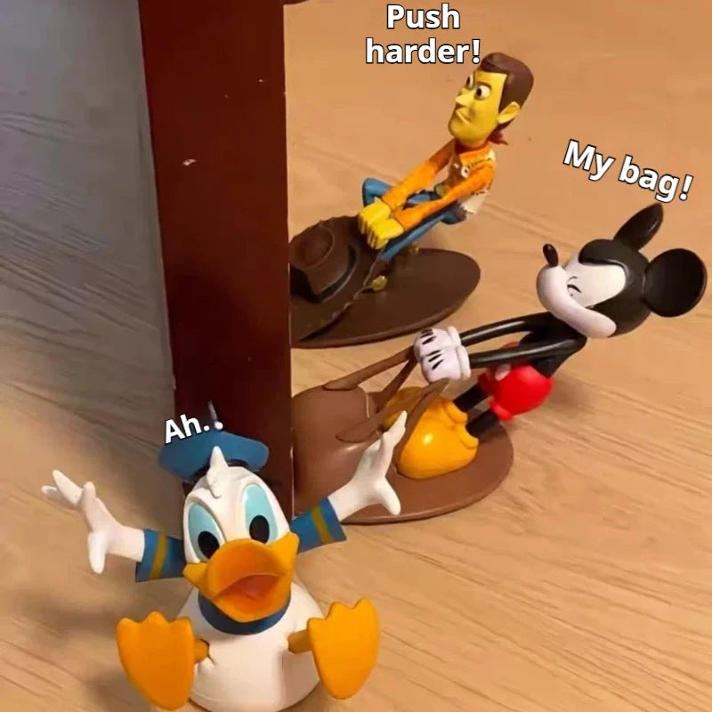 Cute Cartoon Mouse Duck Woody Windproof Anti-Collision Safety Door Stopper Decorative Door Wedge Office Door Holder Home Gifts