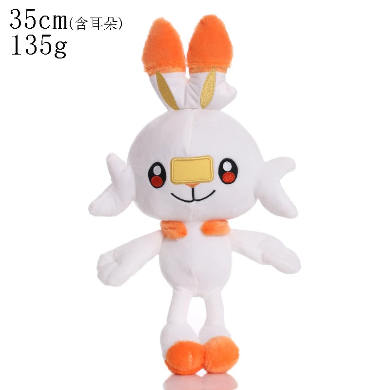 Cute Pikachu Plush Toy Pokemon Charmander Squirtle Bulbasaur Stuffed Doll Eevee Scorbunny Gengar Snorlax Christmas Gifts