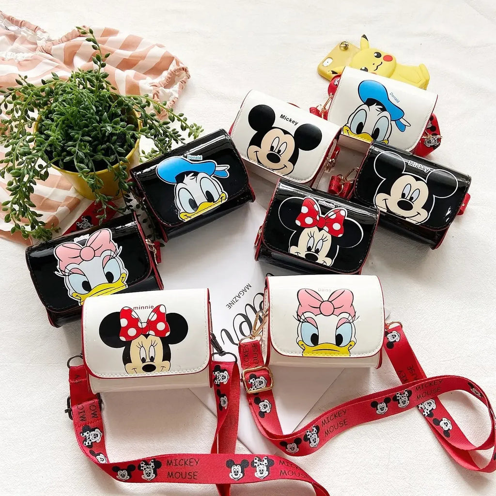 Cartoon Women's Bag Mickey Mouse Pictures Shoulder Bags Cute Girl Messenger Bag Coin Purse Fashion Anime Women Bags Gifts
