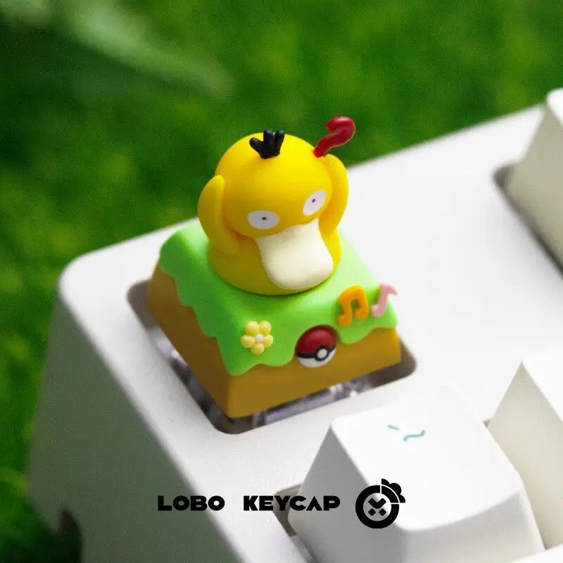 Cartoon Cute Squirtle Psyduck Keycap Personality Anime Peripheral Mechanical Keyboard Decoration Esc Single Keycap Birthday Gift