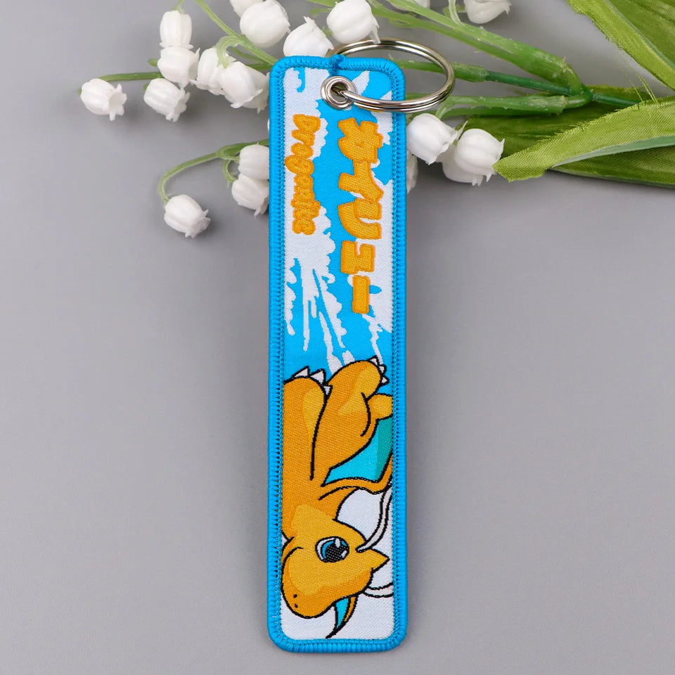 1 PCS Anime Game Monster Key Chain for Motorcycles Key Fobs Holder Men Women Key Tags Key Ring Jewelry Accessories Toys Gifts