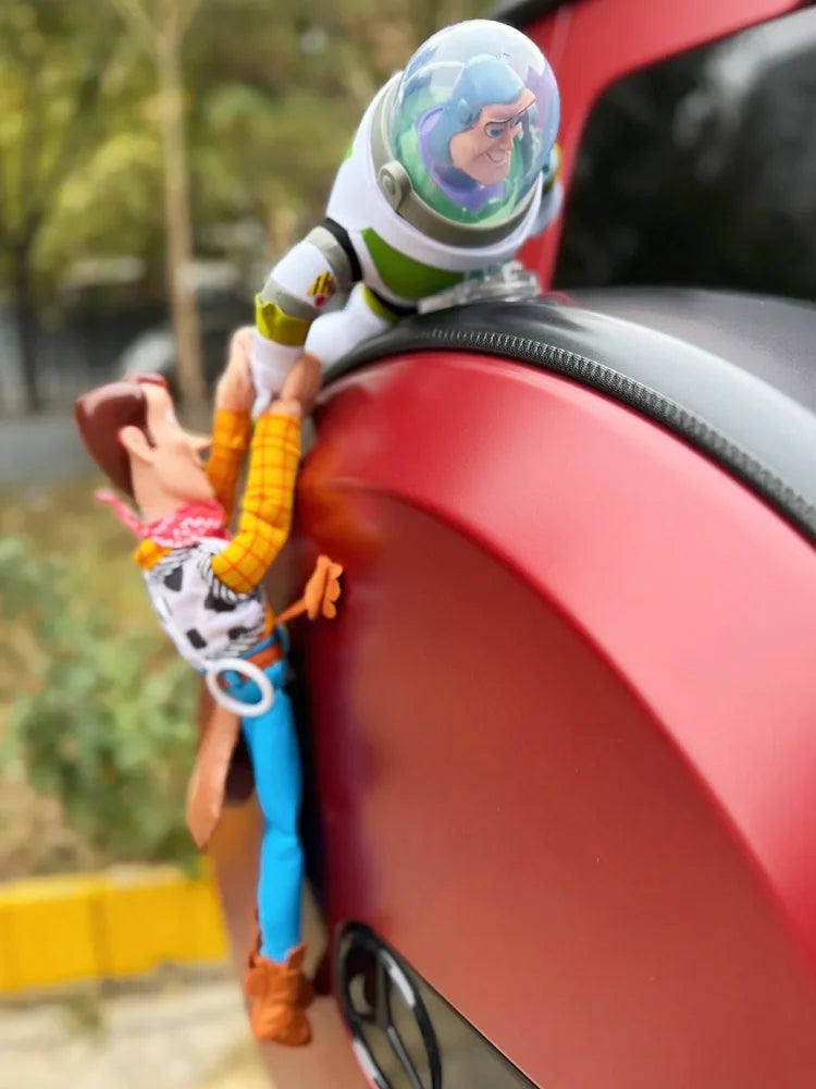 45cm Toy Story Sherif Woody Buzz Lightyear Car Dolls Toys Outside Hang Toys Cute Auto Accessories Car Decoration Doll
