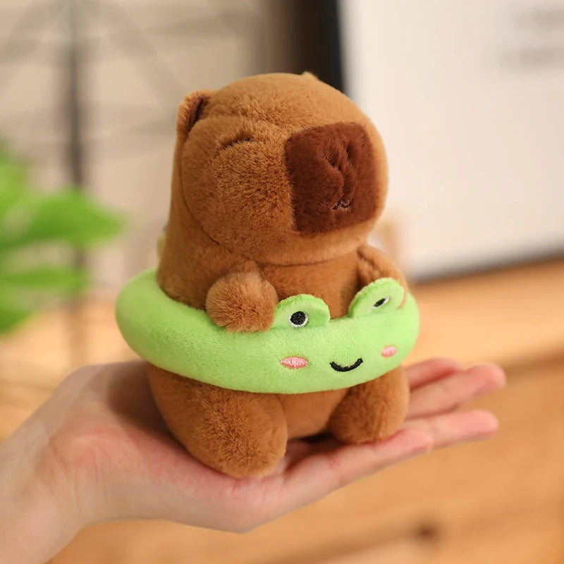 24 Styles Capybara Cosplay Pikachu Plush Toy Capibala Pendant Keychain Disney Stitch Sanrio Kuromi Stuffed Doll Bag Decor Gift