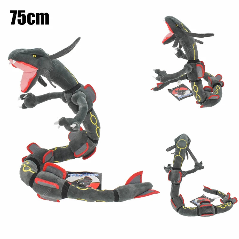Mega Rayquaza Plush Toy Pokemon Shiny Dragonair Rayquaza Gyarados Peluche Anime Cartoon Stuffed Doll Halloween Xmas Gifts