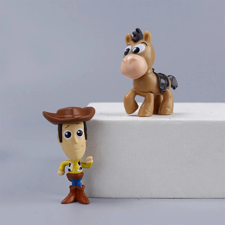 8pcs / Set Toy Story Action Figure Anime Cartoon Model Doll Car Decoration Cake Accessories Anime Figure Toy Children's Gift