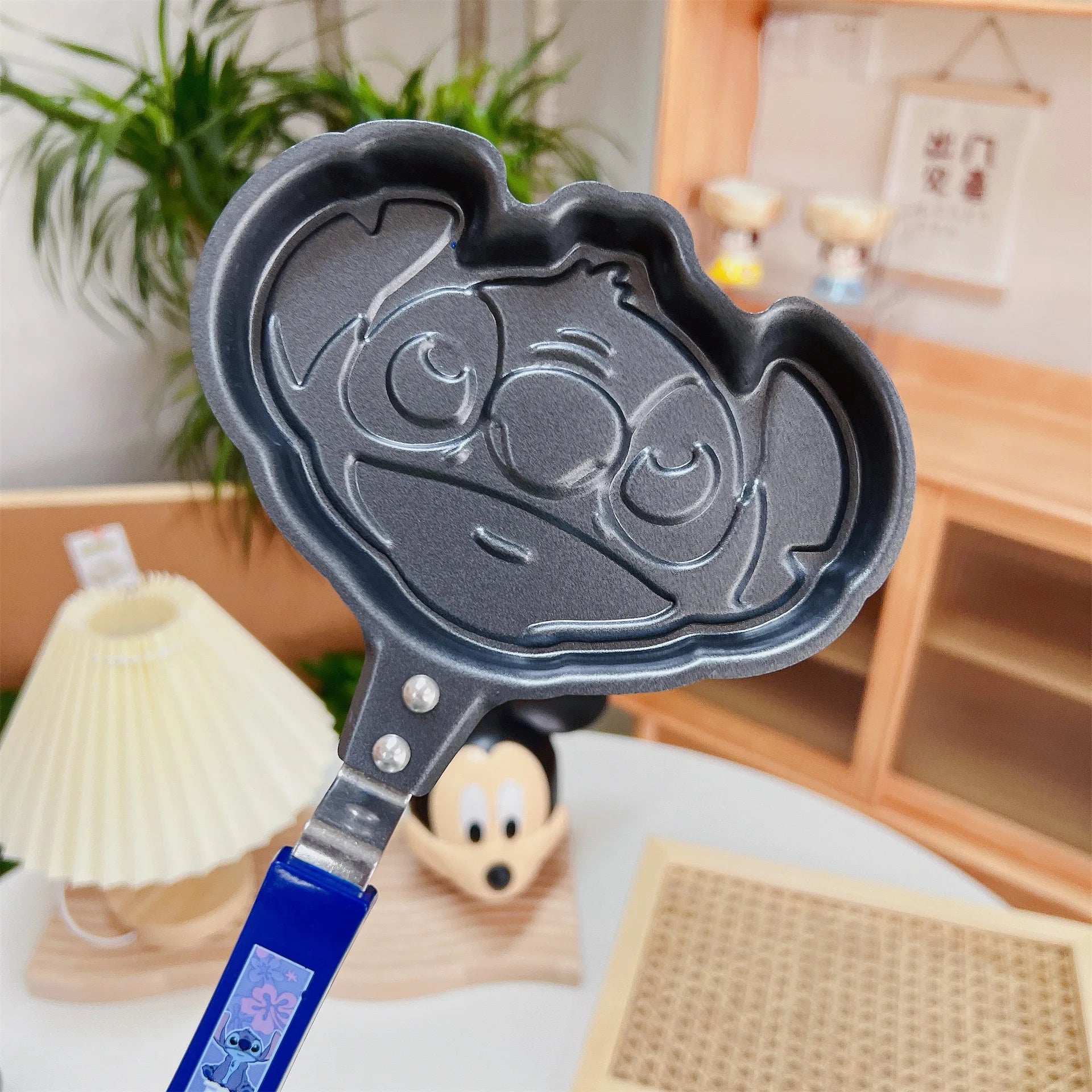Anime Stitch Kids Breakfast Frying Pot Mickey Mouse Figure Kitchen Tools Egg Omelette Mold Non-Stick Frying Pan Baby Toy