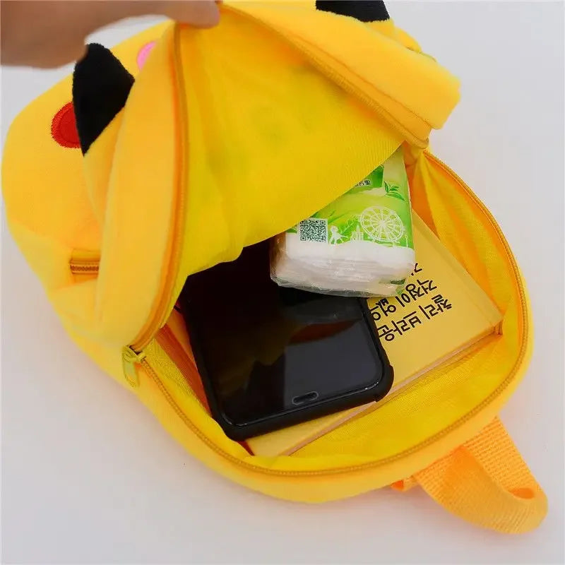 Pokemon Anime Cute Pikachu Plush Crossbody Bag Backpack Student School Supplies Creative Funny Kids Birthday Gifts