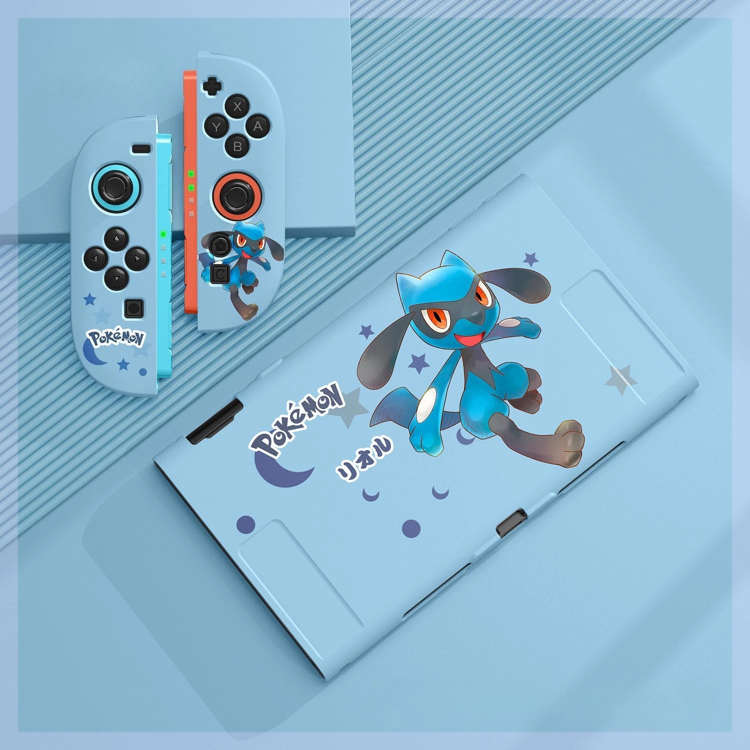 Cartoon Gengar Case for Nintendo Switch 2/NS Oled Game Console Joy-con Split Type Design Shockproof Drop Proof Protective Cover