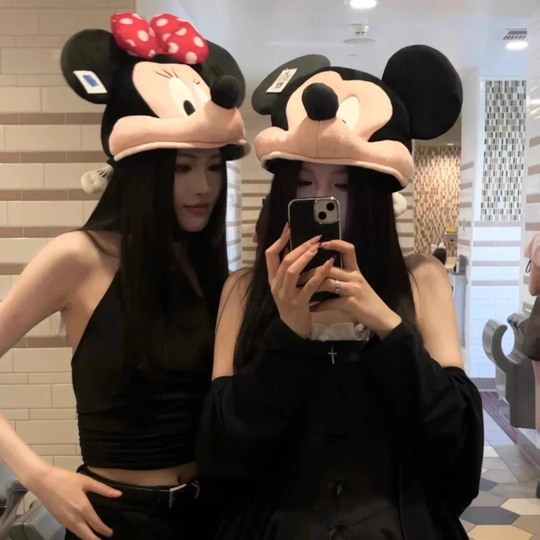 Mickey Minnie headgear for girls and boys Children's girlfriends couple travel photo props dress up hat