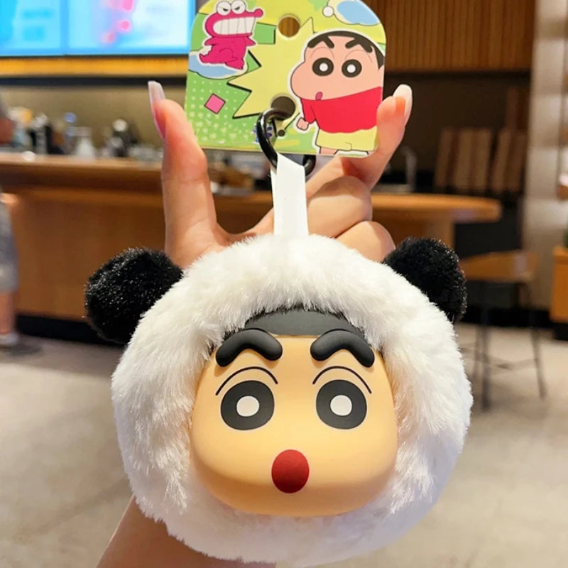 New Crayon Shin-Chan Plush Toy Keychain Couple Car Cartoon Anime Keychain Pendant Girl Cute Doll Backpack Pendant Christmas Gift