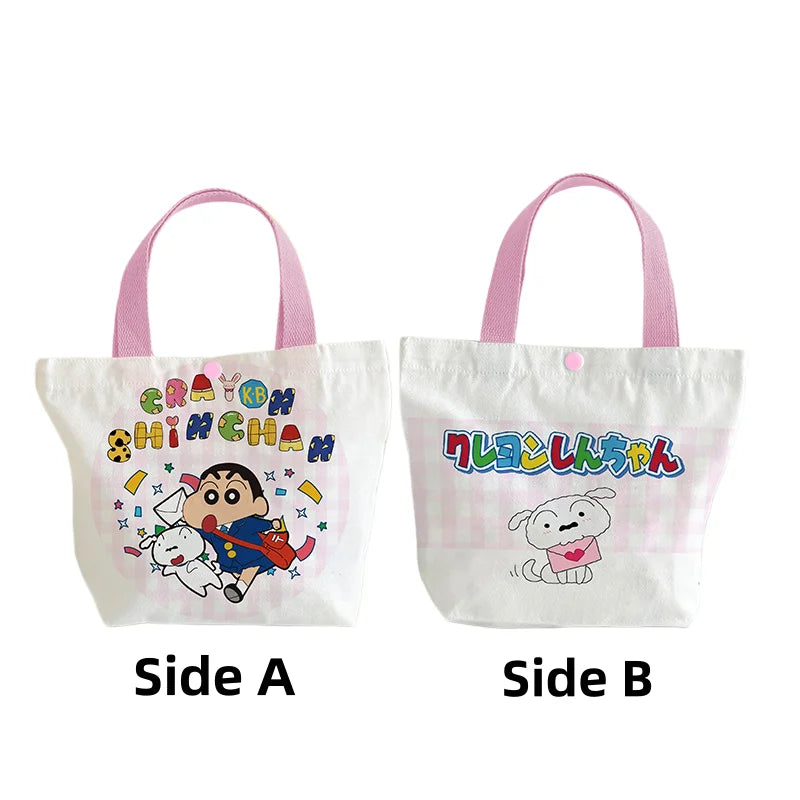 Crayon Shin-chan Canvas Bag New Creative Cartoon and Cute Fashionable Personalized High-Value Portable Large-Capacity Tote Bag