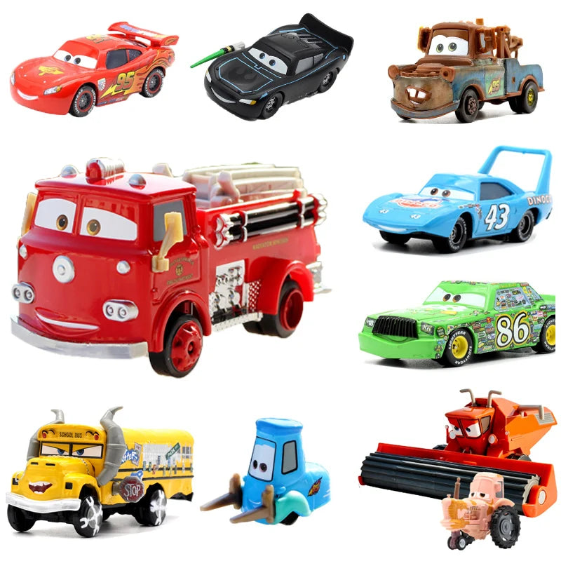 Hot Boys Toy Pixar Cars | Metal Diecast Car Toy Lightning McQueen Frank Fritter Red Racing Car  | Birthday Holiday Toy Car Gifts