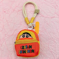 Crayon Shin Chan Anime Figures Cartoon Mobile Phone Lanyard Wallet Earphone Case Storage Bag Protable Bag Keychain Gife for Kid