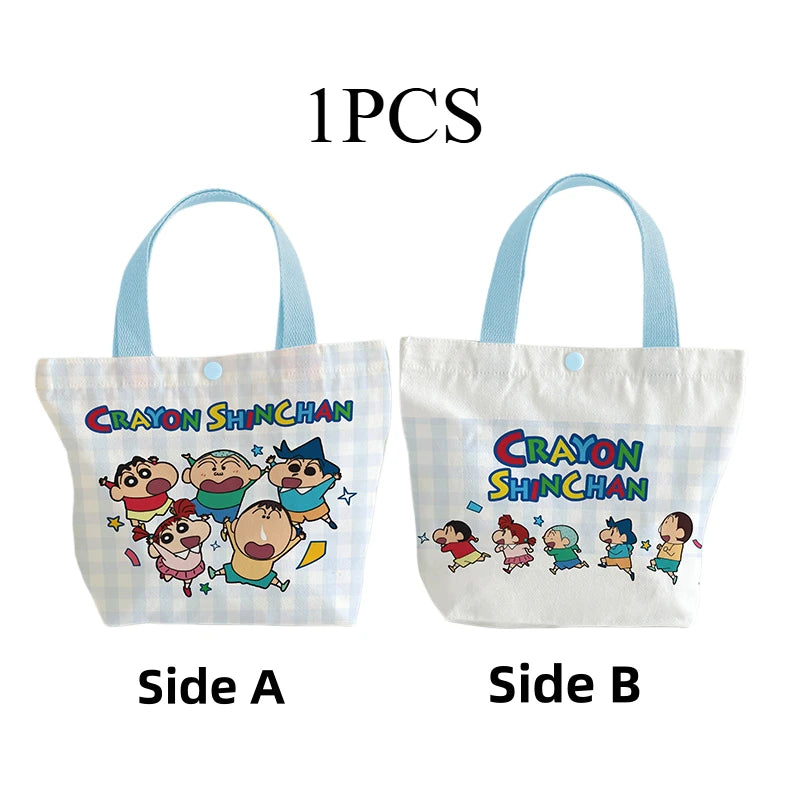 Crayon Shin-chan Canvas Bag New Creative Cartoon and Cute Fashionable Personalized High-Value Portable Large-Capacity Tote Bag