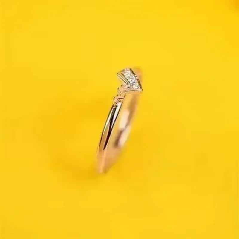 Pokemon Dratini Couple Ring S925 Silver Anime Peripheral Opening Adjustable  Cartoon Accessories Fashion Gift