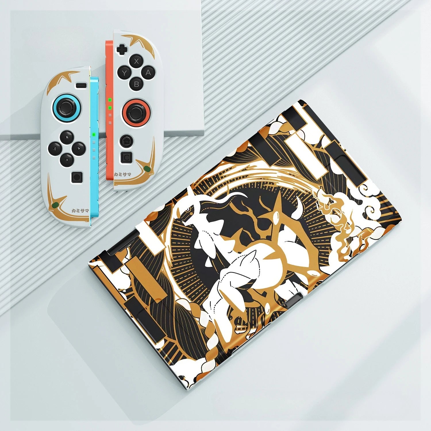 Cartoon Gengar Case for Nintendo Switch 2/NS Oled Game Console Joy-con Split Type Design Shockproof Drop Proof Protective Cover