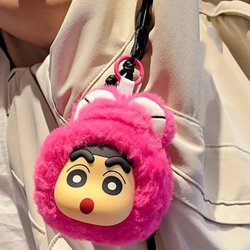 New Crayon Shin-Chan Plush Toy Keychain Couple Car Cartoon Anime Keychain Pendant Girl Cute Doll Backpack Pendant Christmas Gift