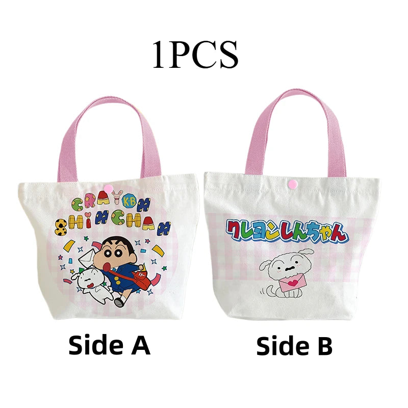 Crayon Shin-chan Canvas Bag New Creative Cartoon and Cute Fashionable Personalized High-Value Portable Large-Capacity Tote Bag