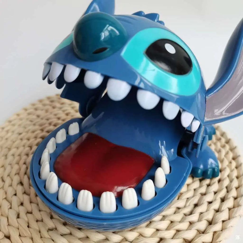 Disney Anime Stitch Bite Finger Tricky Toy Parent-child Interactive Puzzle Push Teeth Party Game Toys Kids Doll Gifts Brinquedos