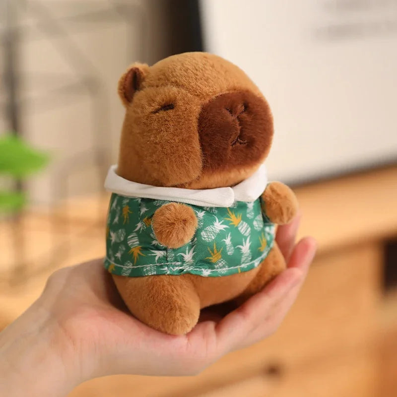 24 Styles Capybara Cosplay Pikachu Plush Toy Capibala Pendant Keychain Disney Stitch Sanrio Kuromi Stuffed Doll Bag Decor Gift