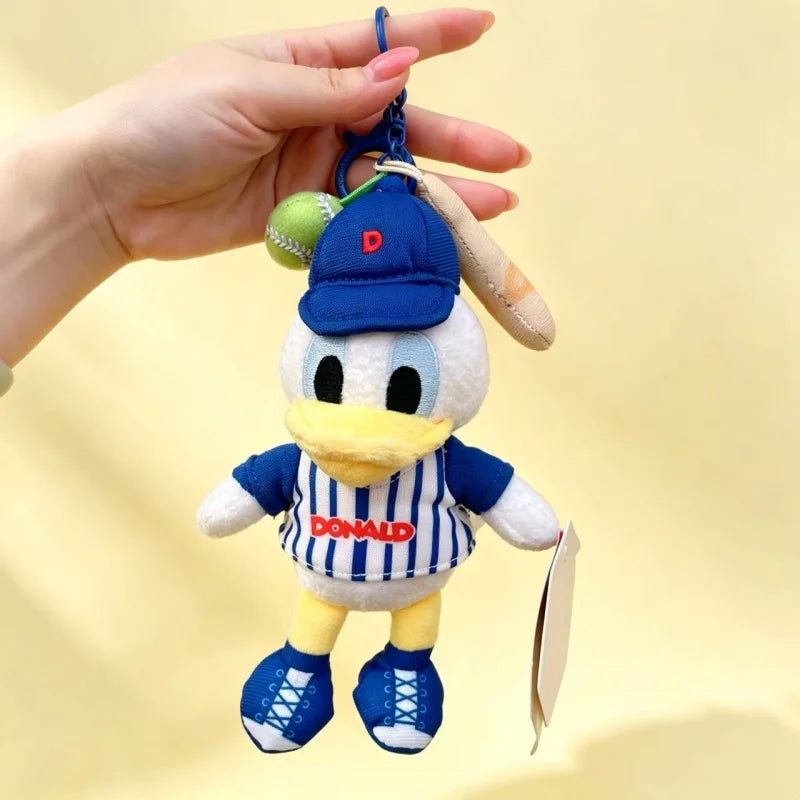 Anime Figures Genuine Stitch Donald Duck Stuffed Dolls Key Chains Backpack Hangings Valentine Graduation Birthday Gifts