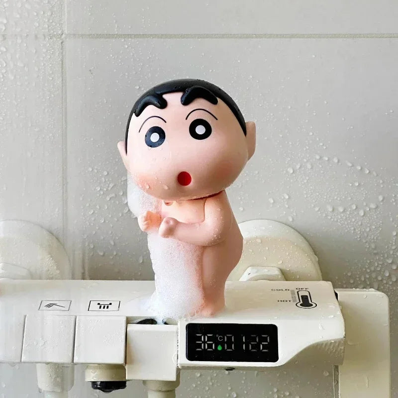 Crayon Shin-chan Elephant Bath Toy - Posable Kawaii Action Figure for Kids, Cute Collectible Doll Gifts sale