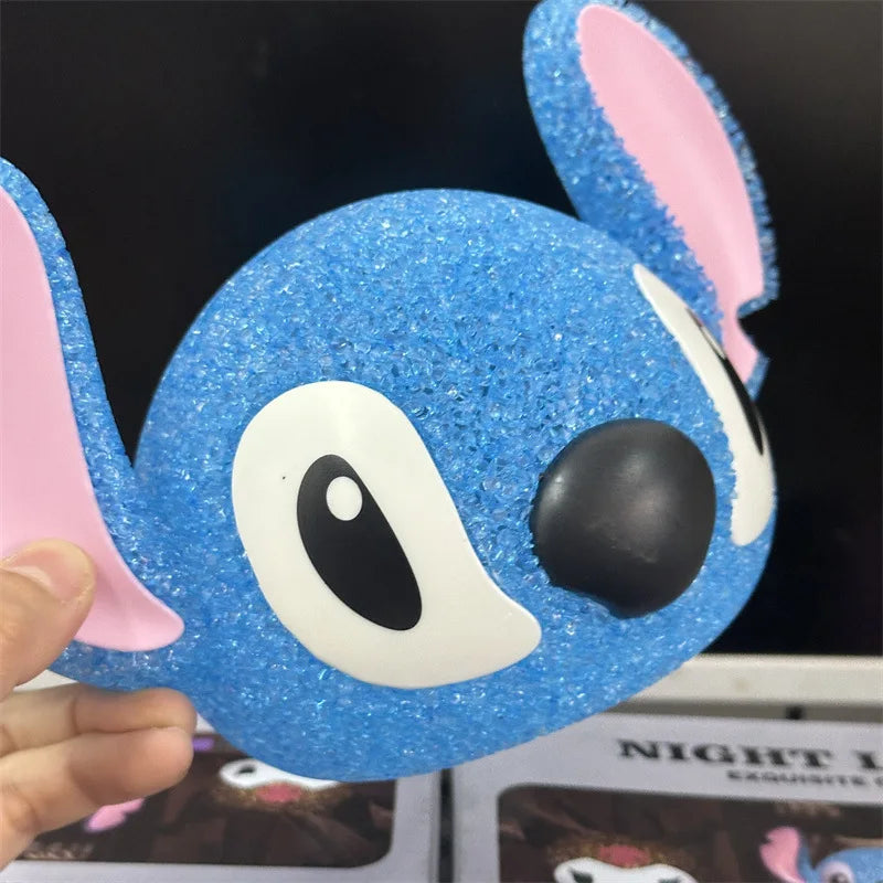 Hot Lilo & Stitch Particle Projection Night Light Cartoon Lilo And Stitch 3D Doll Reading Lamp Creative Desk Lamp Toys Gifts