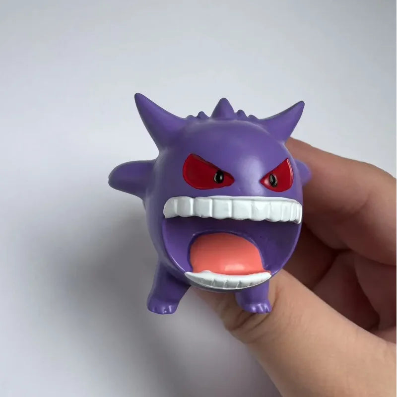 Perfect Packaging Ghost Pokemon Figure Car Interior Air Outlet Decoration Gastly Gengar Haunter Duskull Anime Car Ornament Gifts