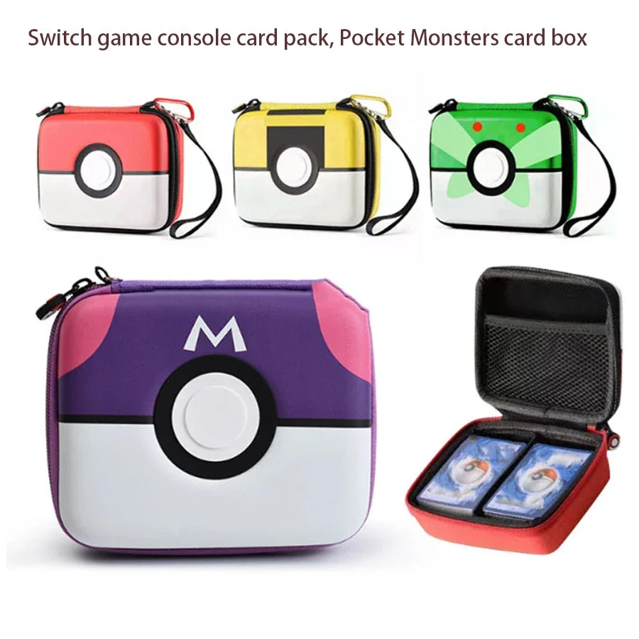 400Pcs Pokemon Game Cards Capacity Cards Holder Album Hard Case Card Holder Book Earphone Storage Box Christmas Gifts